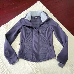 Bench Wisecrack Hybrid Puffer Jacket size S Dark Gray Moto Zip